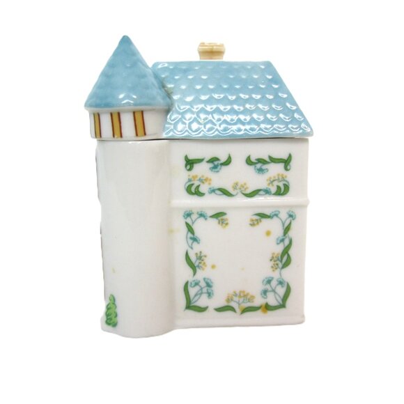 Original Lenox Spice Village Parsley Spice Jar Cottage House Ceramic - Picture 2 of 8